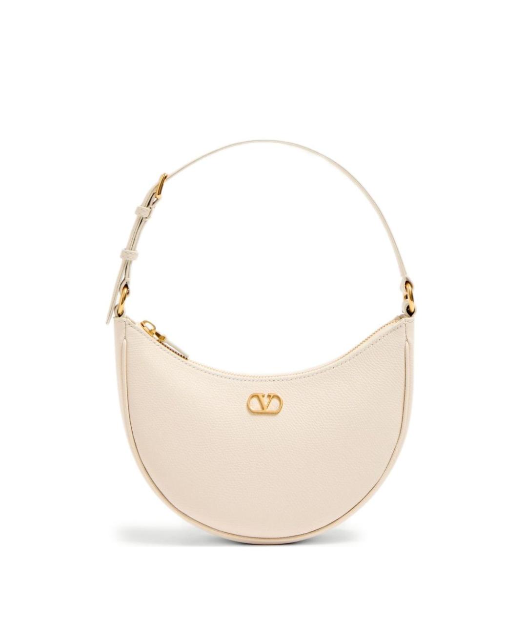 VALENTINO Бежевая кожаная сумка через плечо, фото 1