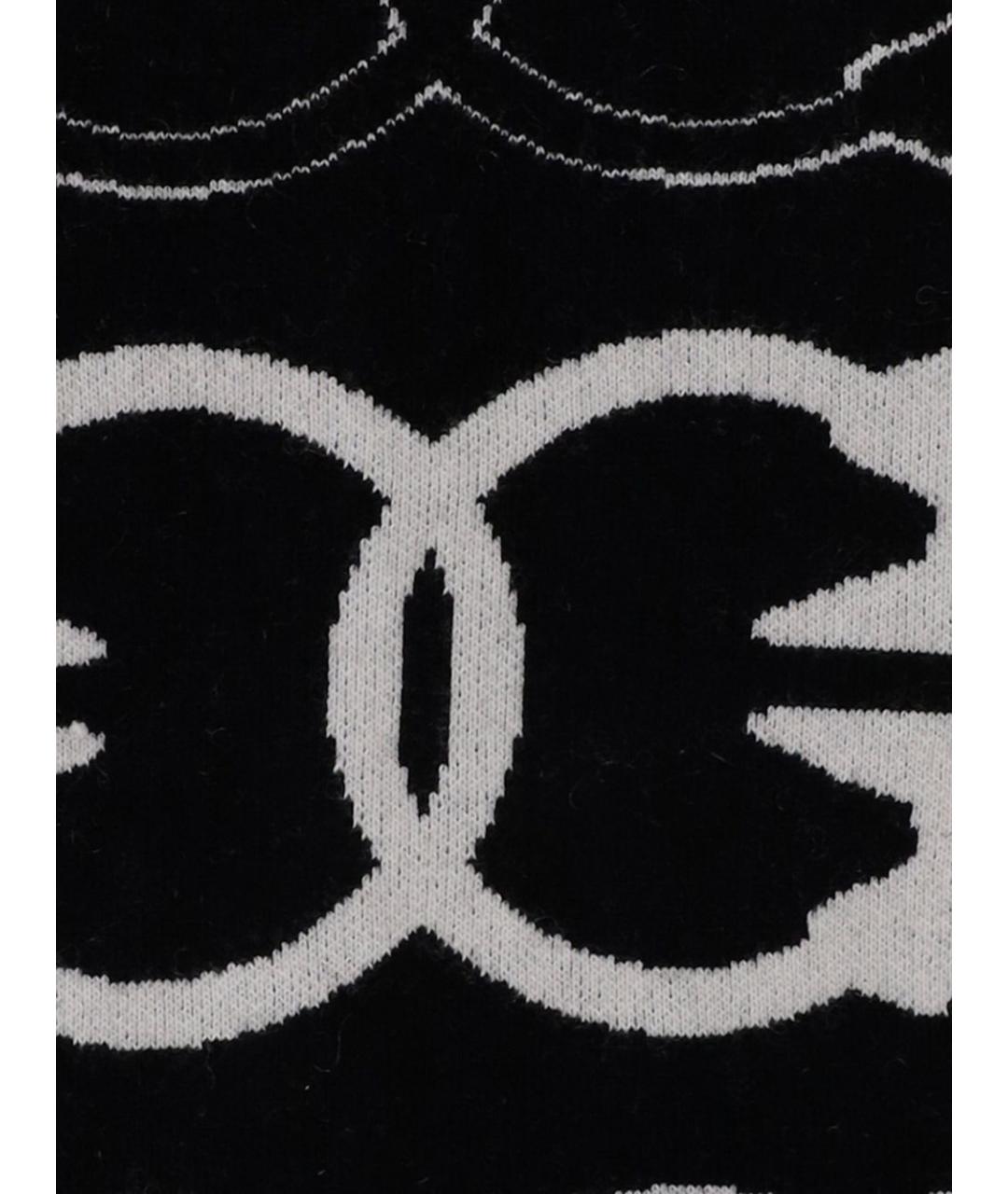 PINKO Черный шерстяной шарф, фото 3