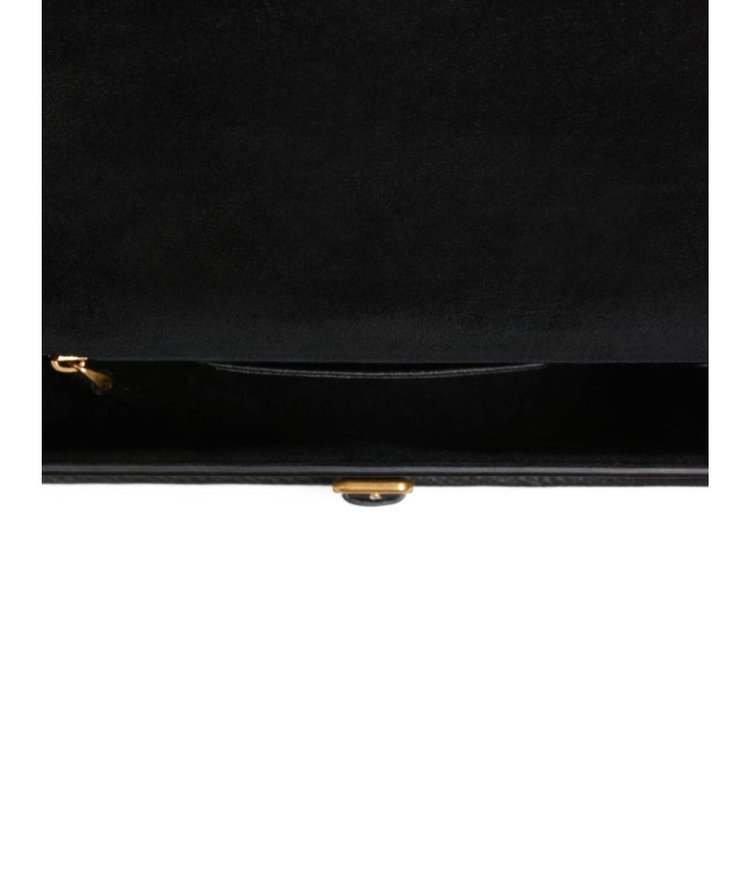 VALENTINO Черная кожаная сумка на плечо, фото 5