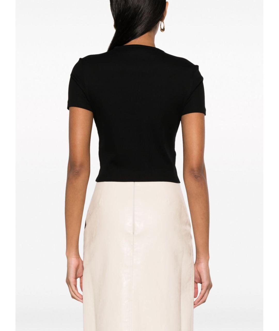 FENDI Черная хлопковая футболка, фото 3