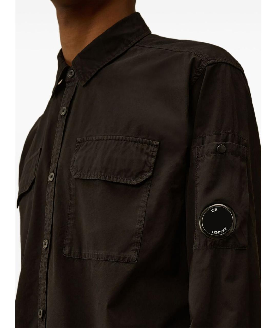 CP COMPANY Коричневая хлопковая кэжуал рубашка, фото 3