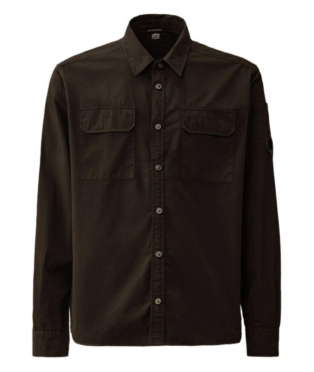 CP COMPANY Коричневая хлопковая кэжуал рубашка, фото 1