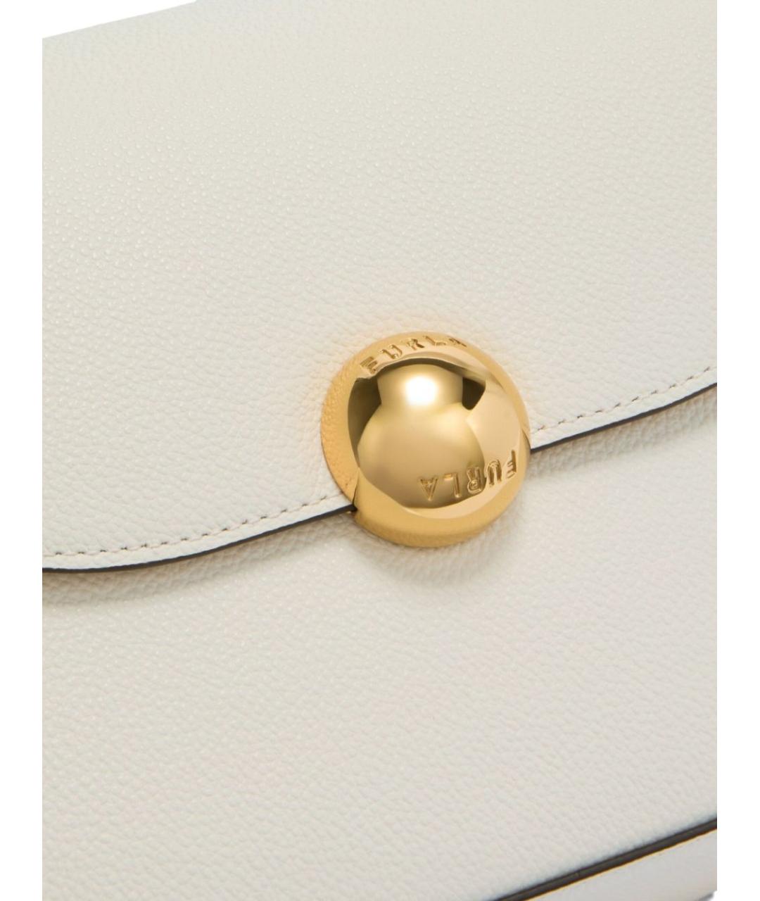 FURLA Белая кожаная сумка через плечо, фото 2