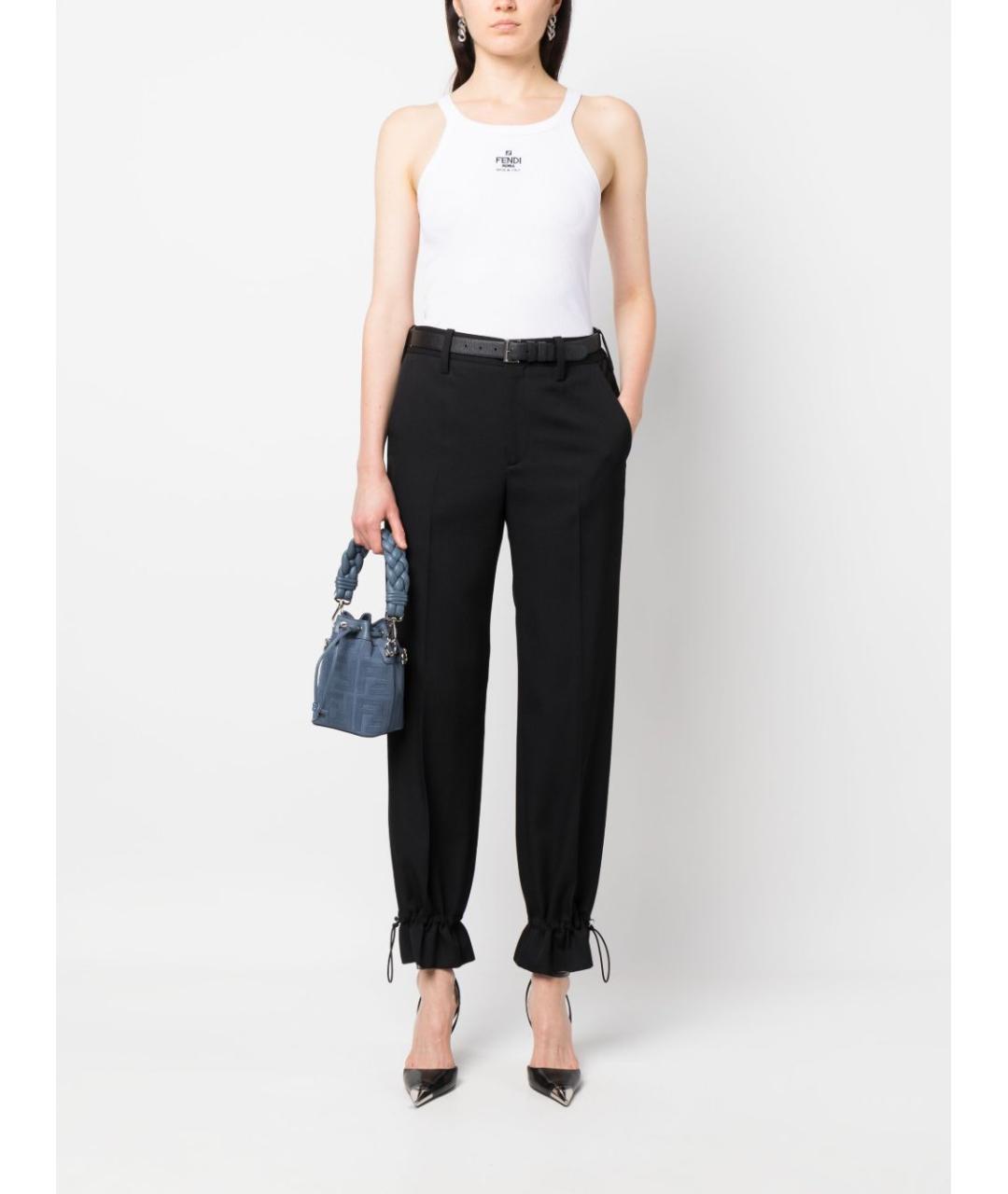 FENDI Белая хлопковая майка, фото 2