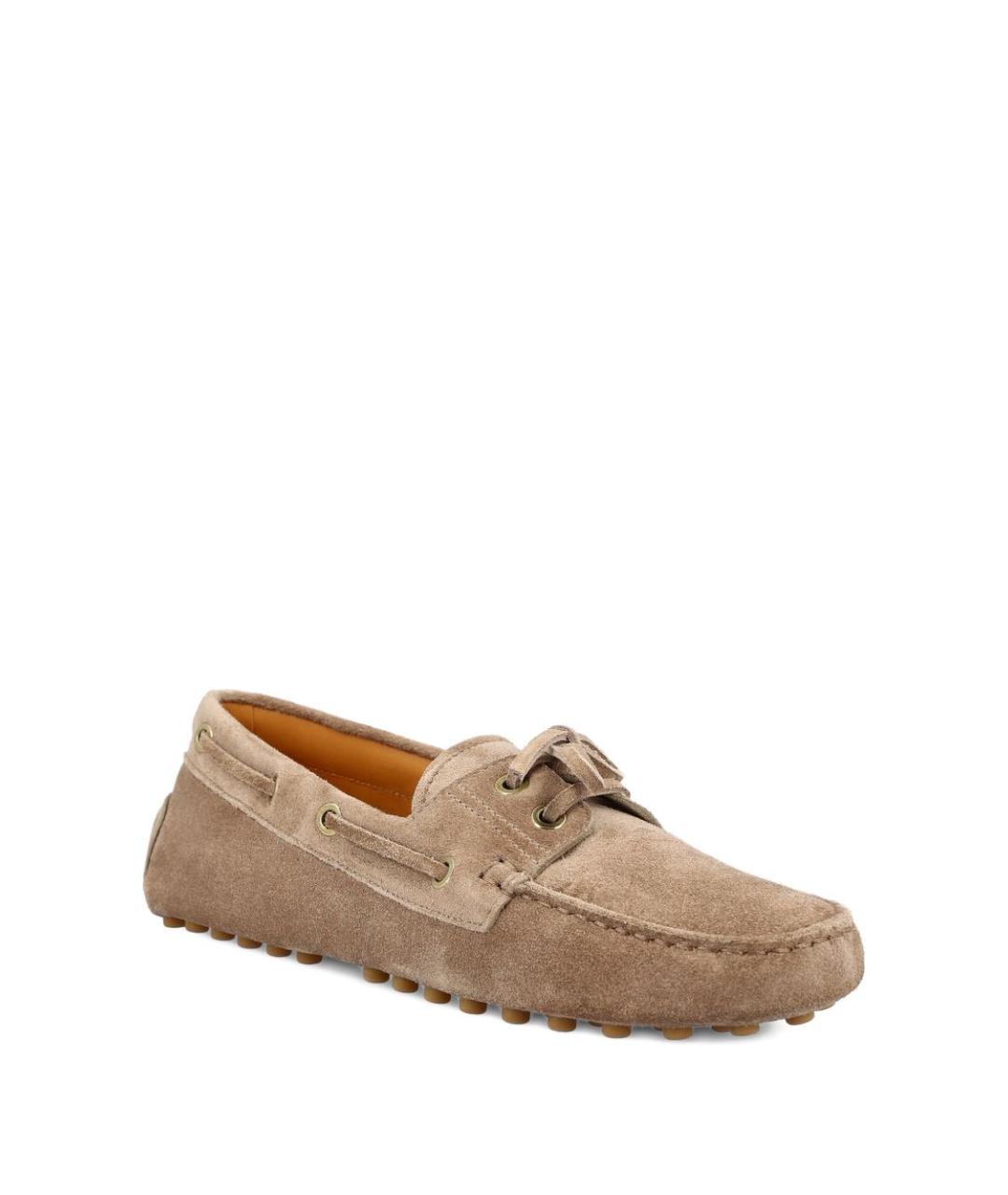 TOD'S Бежевые кожаные балетки, фото 4