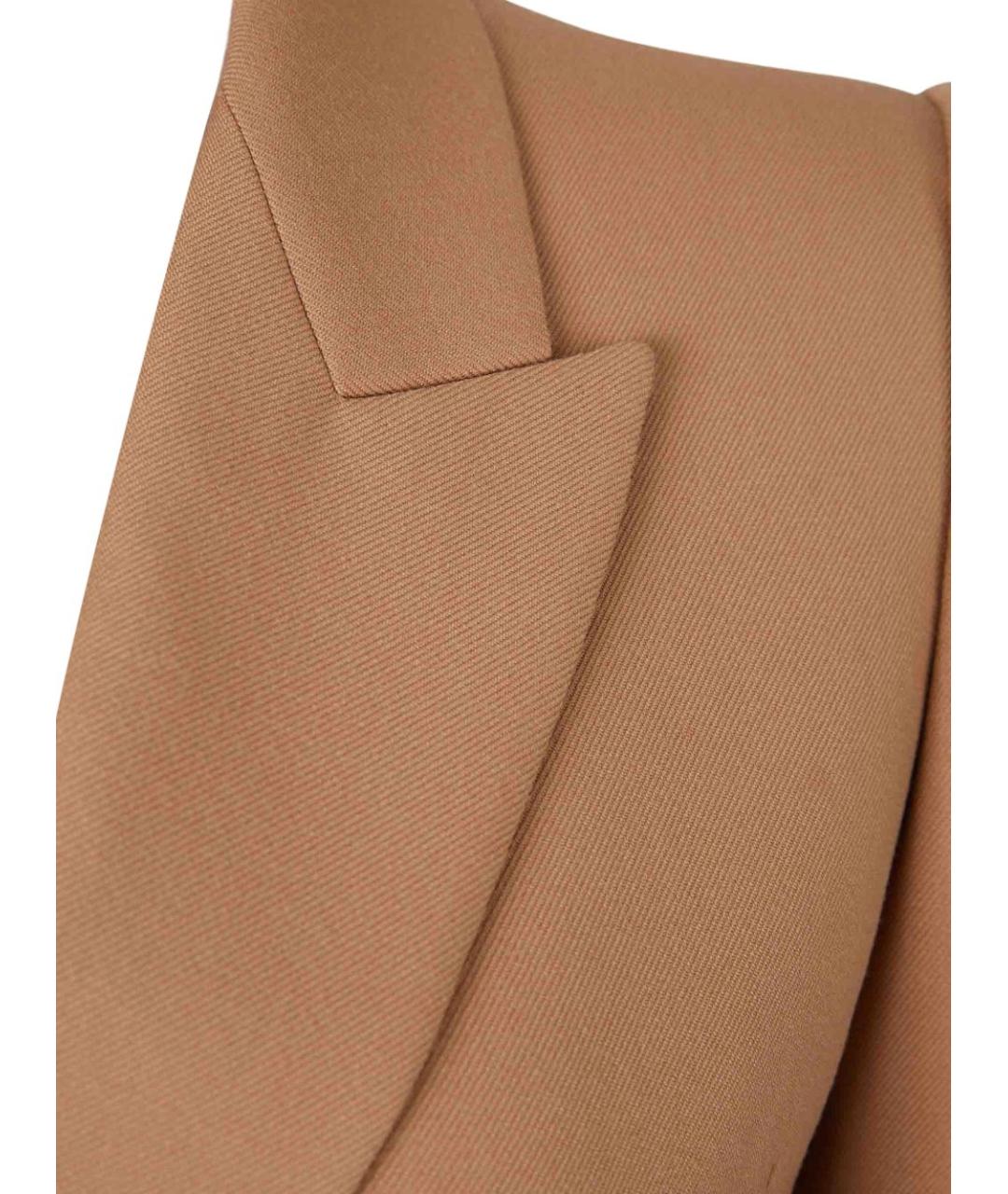 CHLOE Бежевый шерстяной жакет/пиджак, фото 4