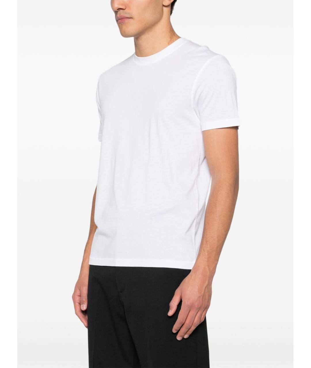 TOM FORD Белая хлопковая футболка, фото 5