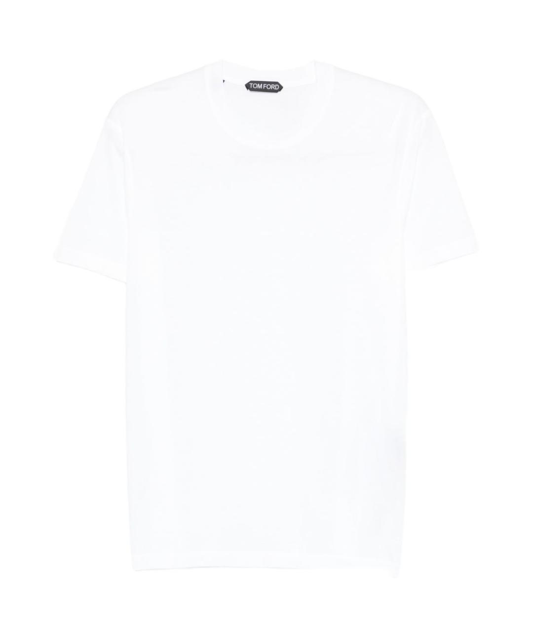TOM FORD Белая хлопковая футболка, фото 1