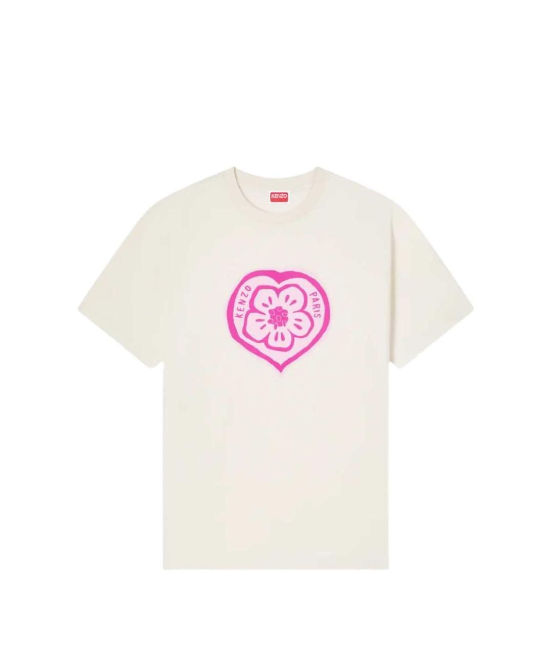 KENZO Белая хлопковая футболка, фото 1