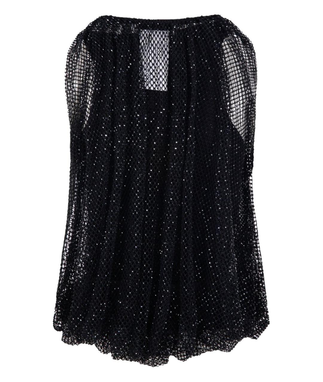 SPORTMAX Черная вискозная майка, фото 2