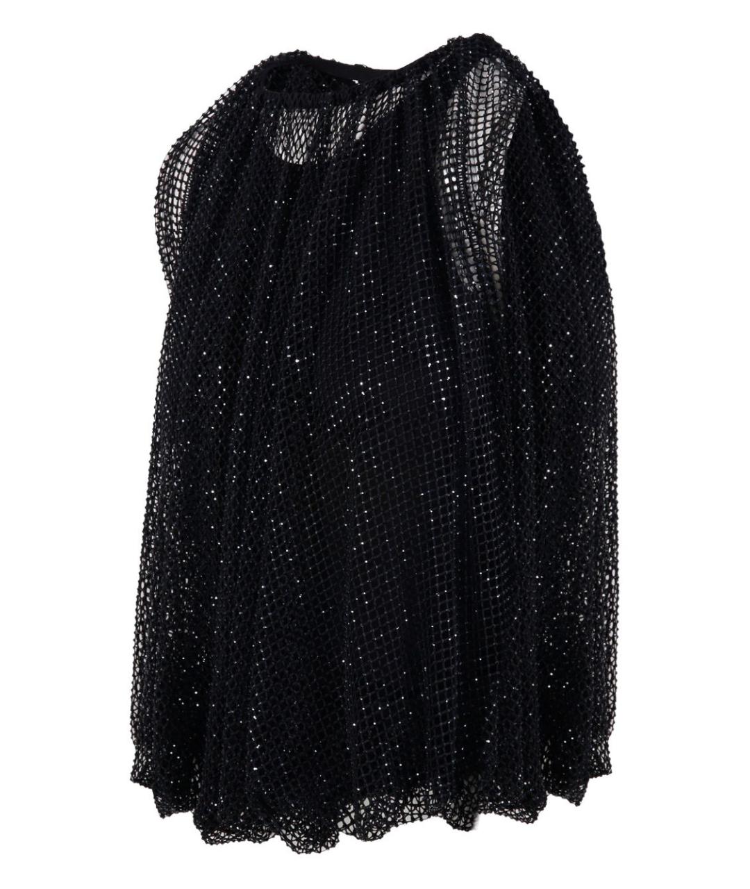 SPORTMAX Черная вискозная майка, фото 3