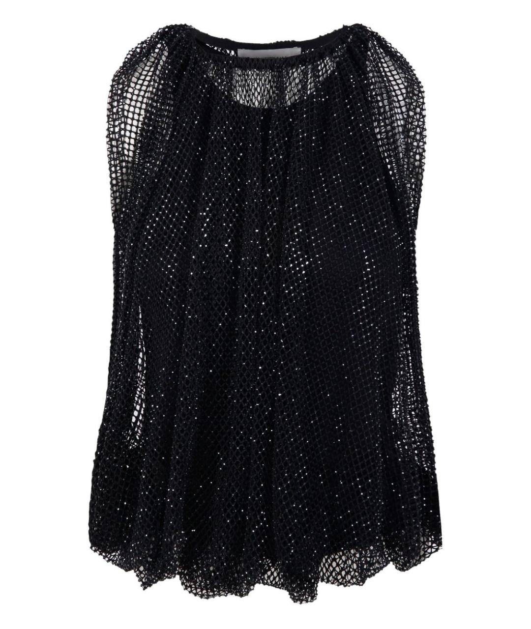 SPORTMAX Черная вискозная майка, фото 1