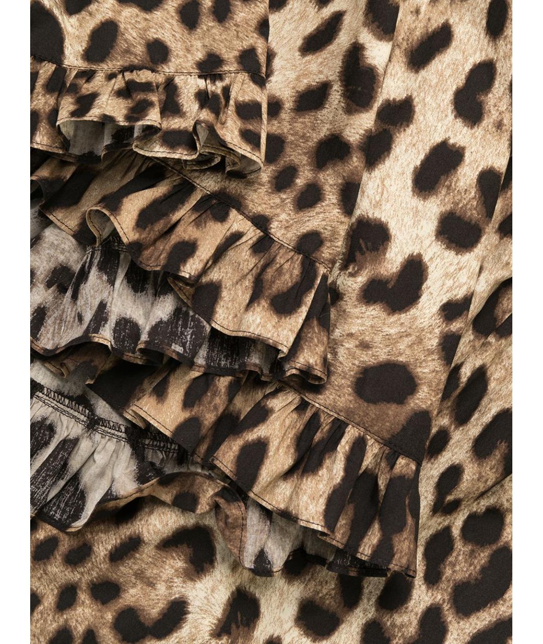 DOLCE&GABBANA Мульти хлопковое повседневное платье, фото 7