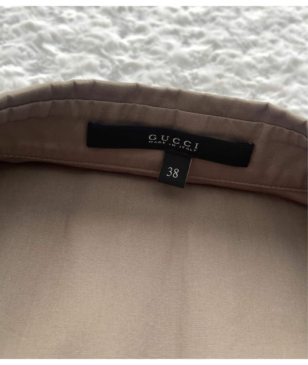 GUCCI Коричневая хлопковая рубашка, фото 5