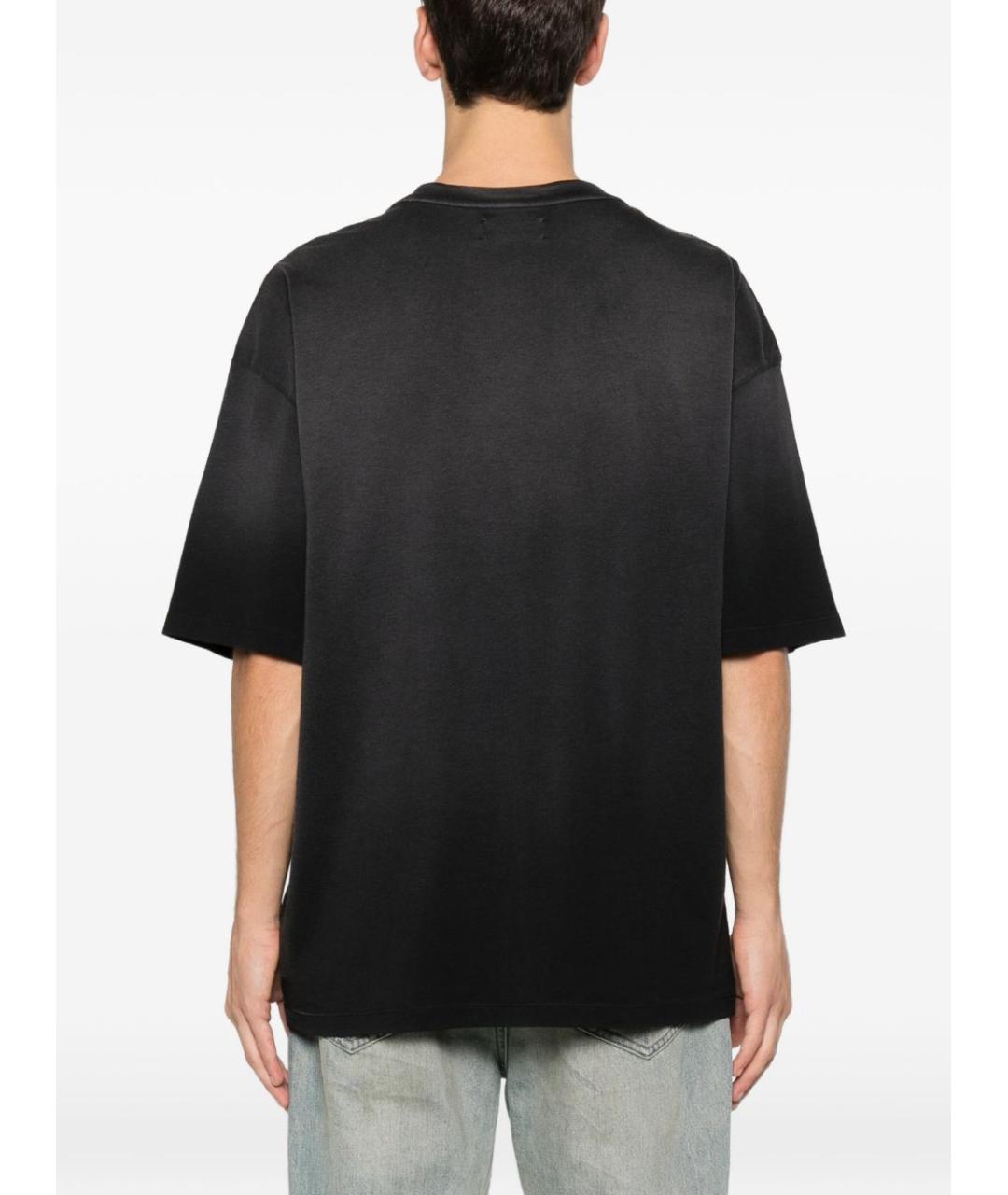 AMIRI Черная хлопковая футболка, фото 5