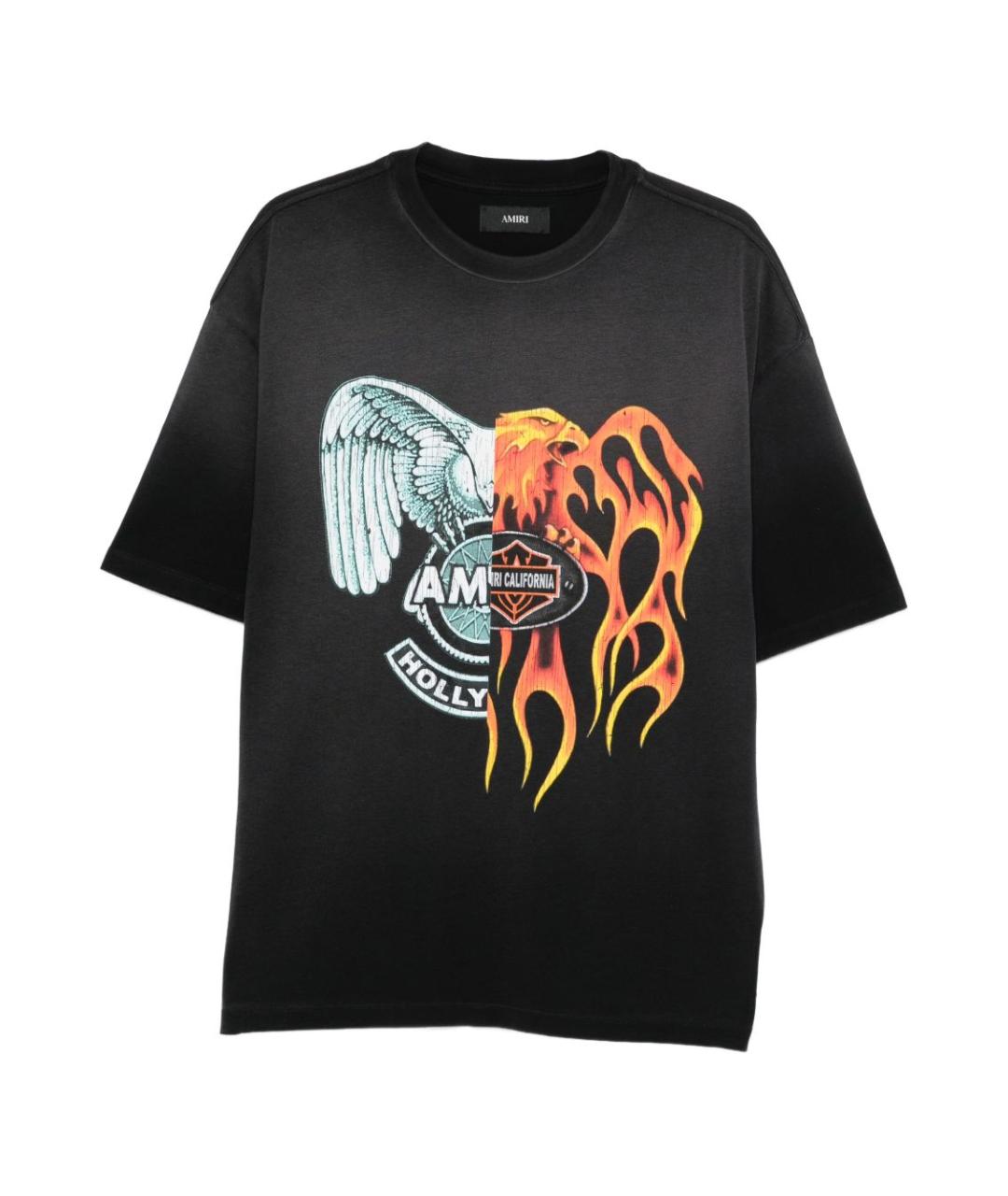 AMIRI Черная хлопковая футболка, фото 1