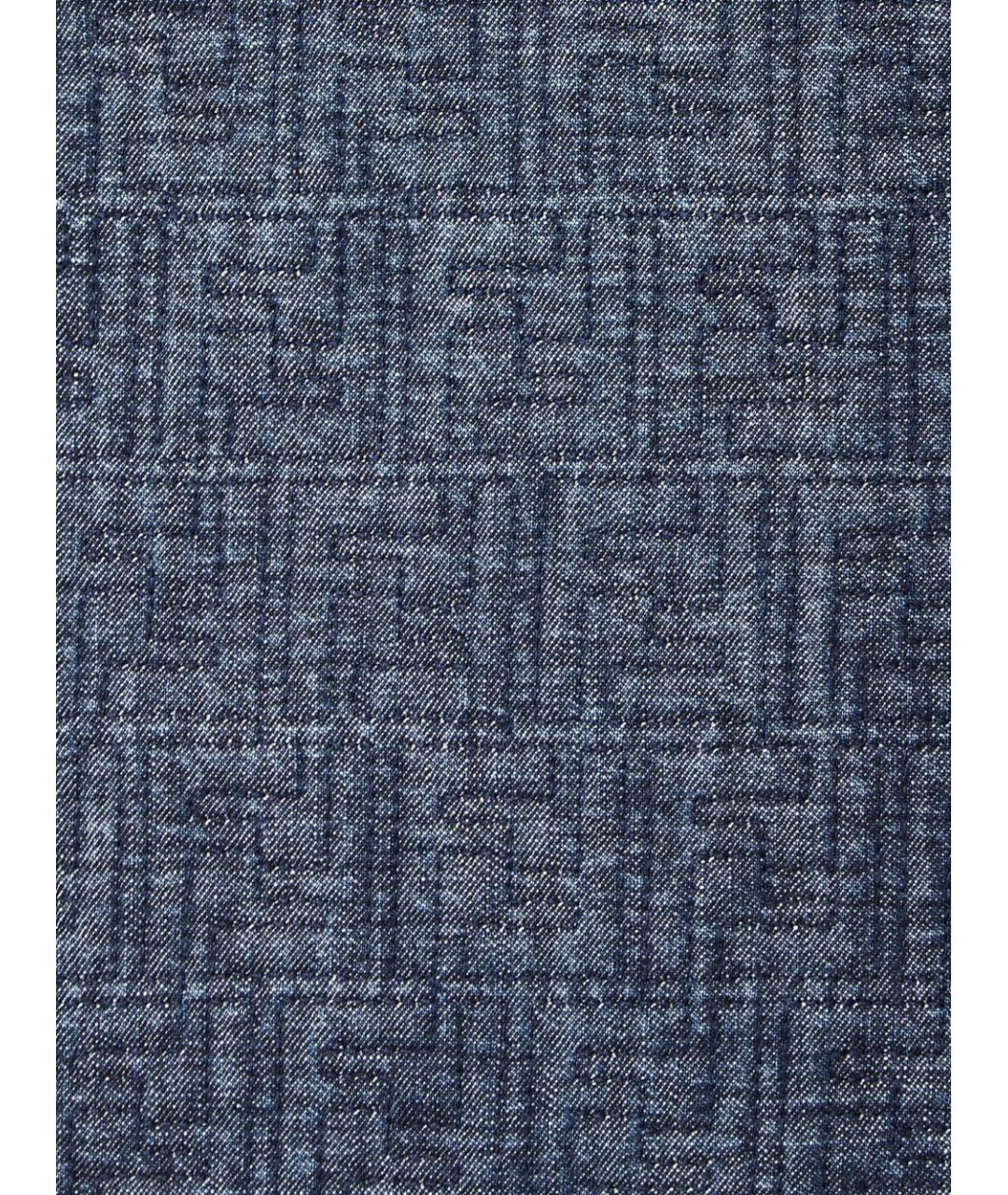 FENDI Синие хлопковые шорты, фото 3