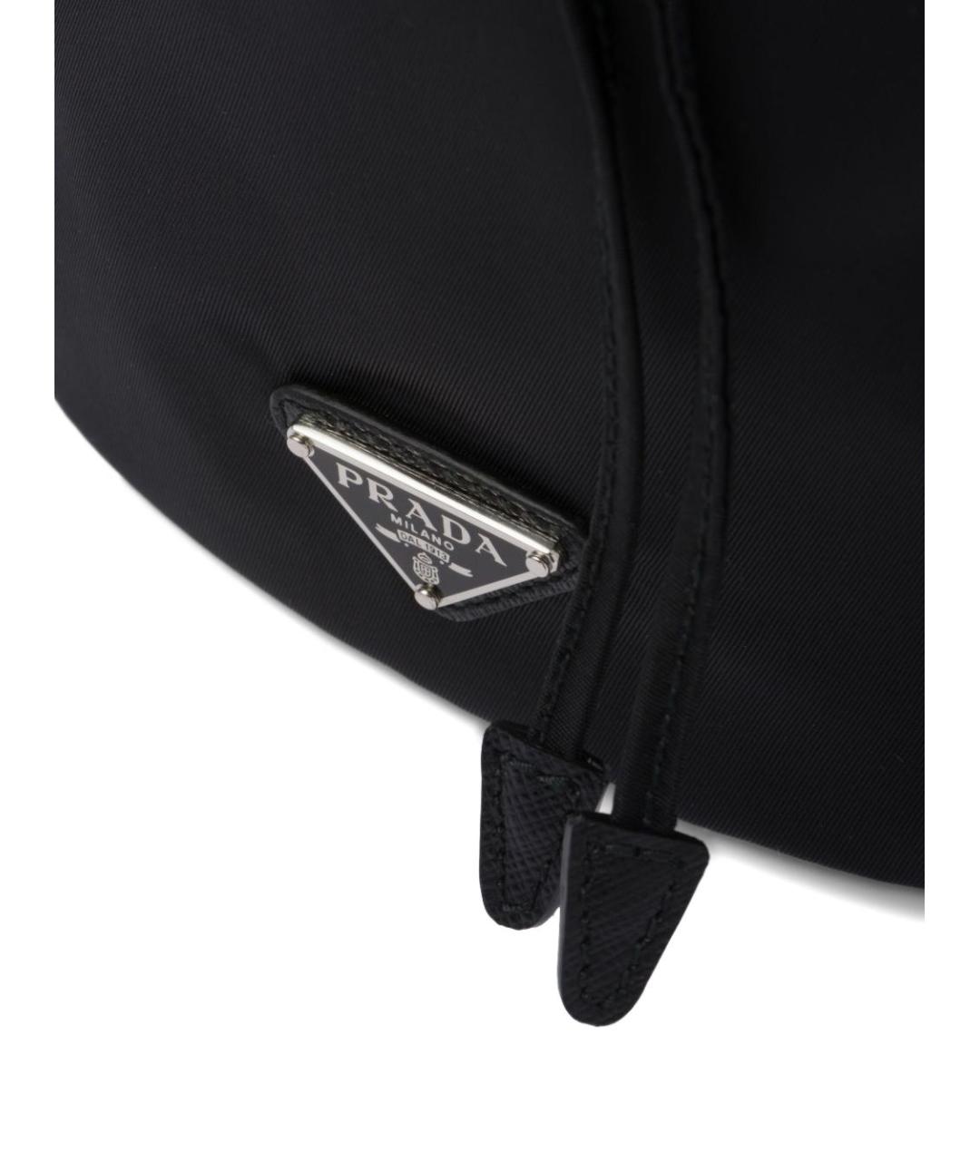 PRADA Черная тканевая сумка с короткими ручками, фото 4