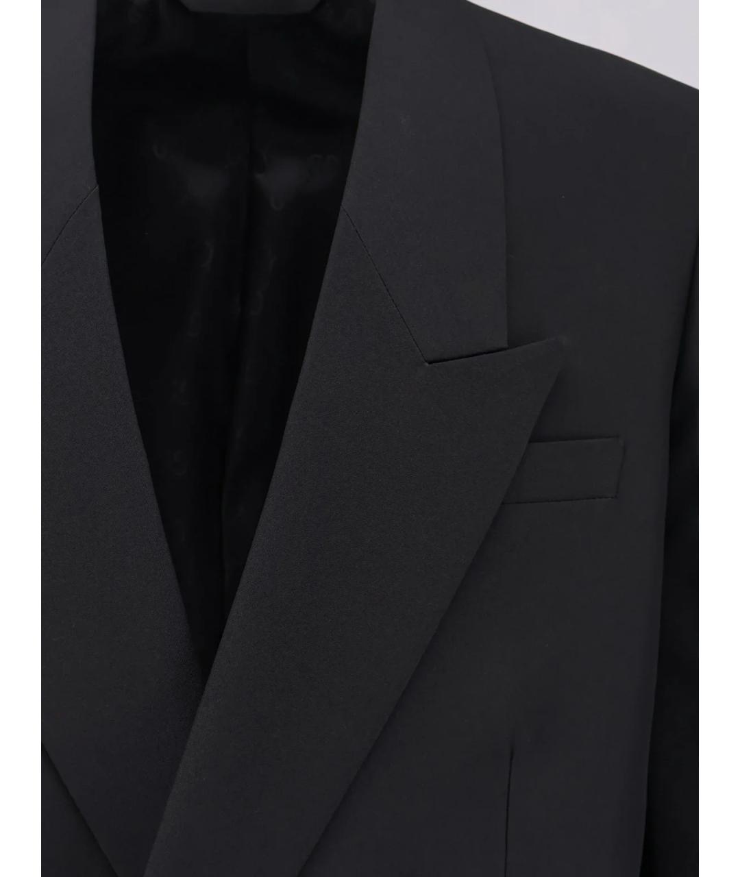 GUCCI Черный полиэстеровый пиджак, фото 5