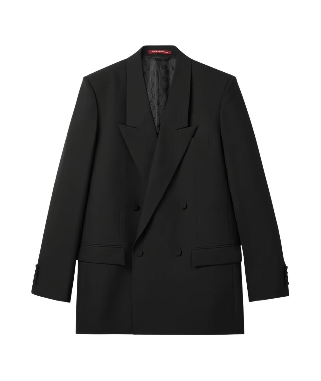 GUCCI Черный полиэстеровый пиджак, фото 1