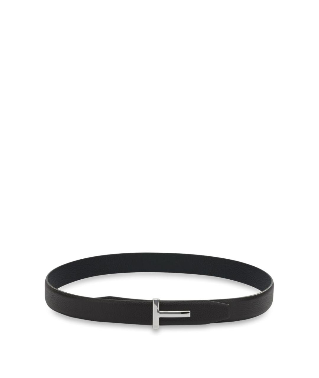 TOM FORD Черный кожаный ремень, фото 1