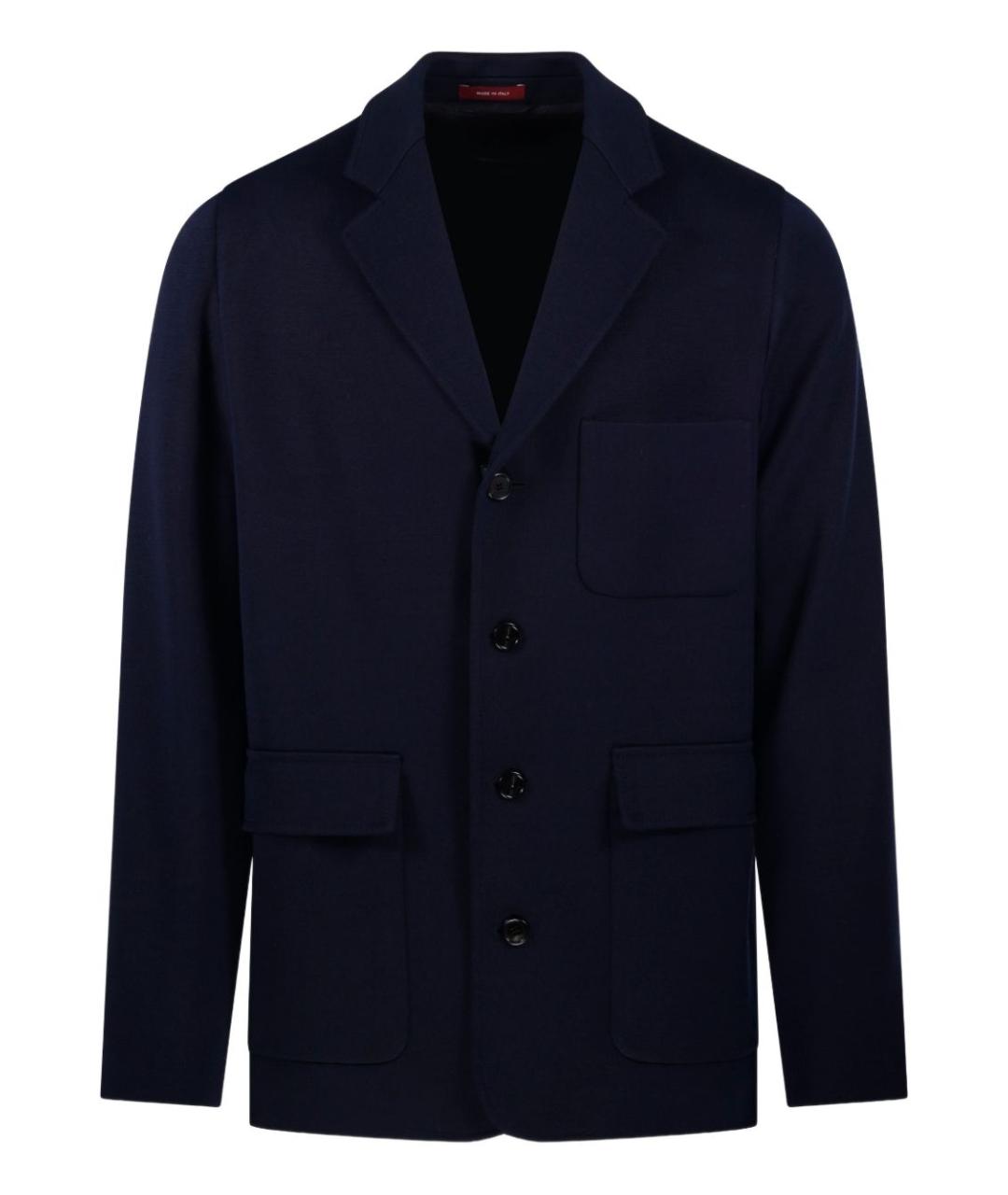 GUCCI Темно-синий хлопковый пиджак, фото 1
