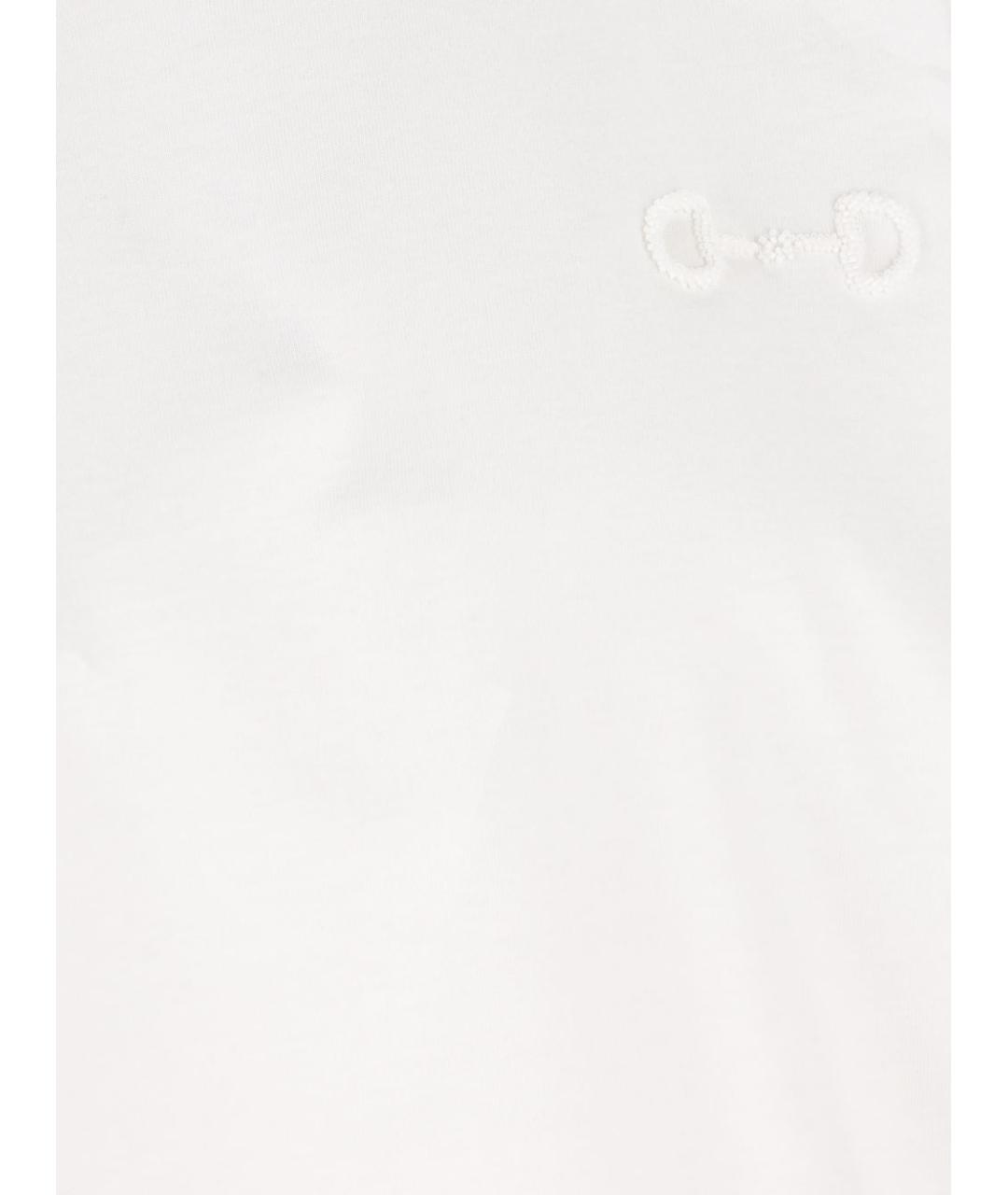 GUCCI Белая хлопковая футболка, фото 2