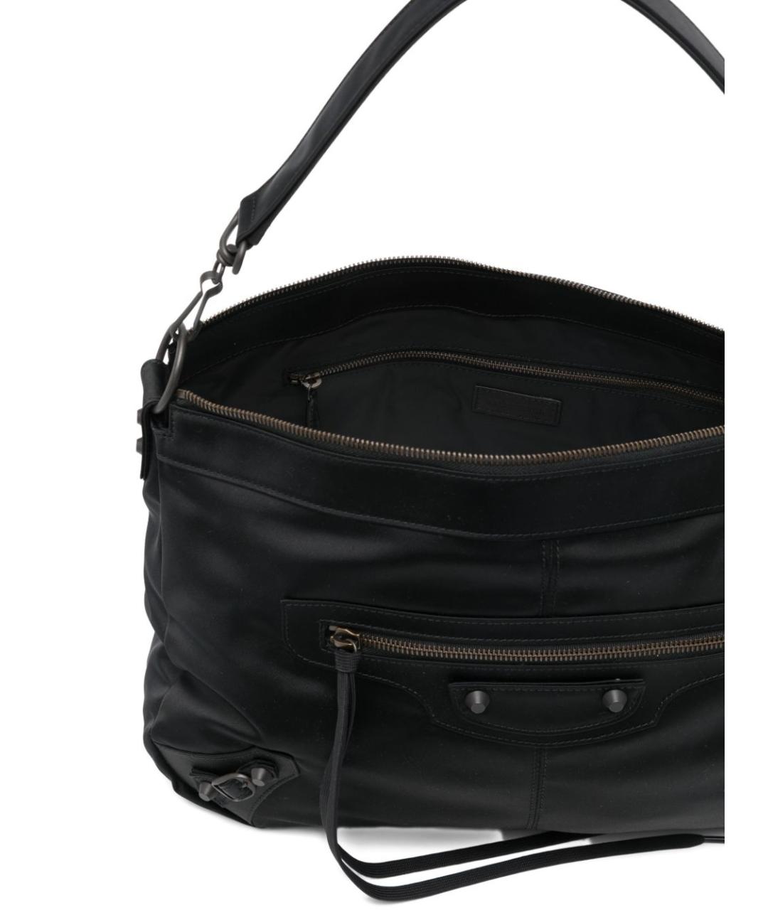 BALENCIAGA Черная синтетическая сумка тоут, фото 2