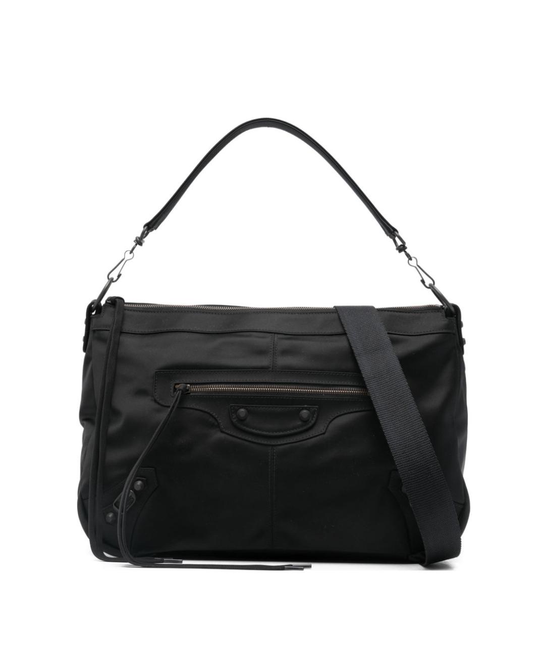 BALENCIAGA Черная синтетическая сумка тоут, фото 1