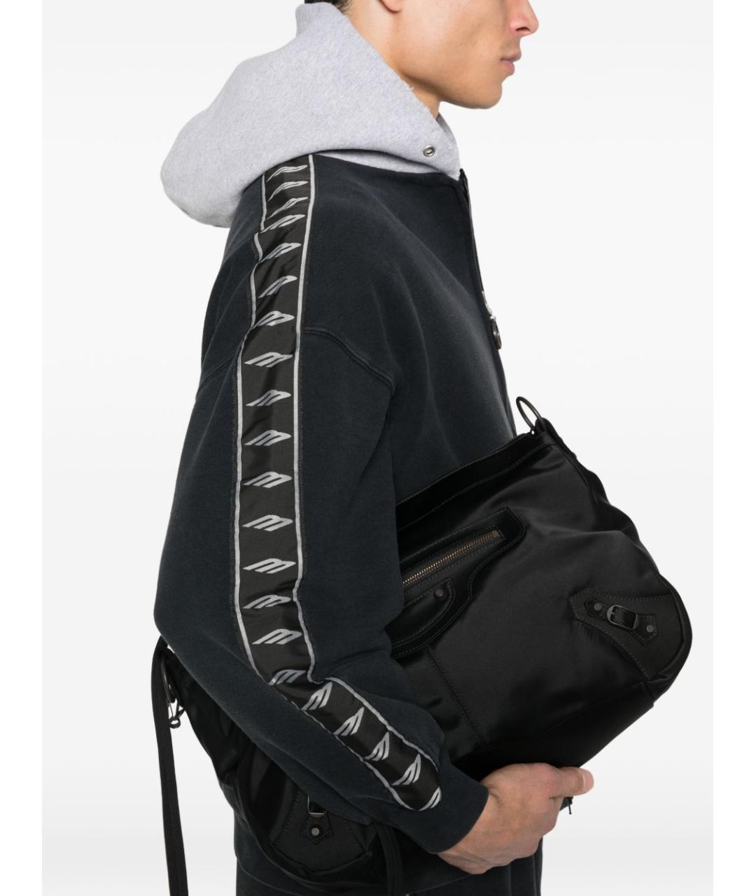 BALENCIAGA Черная синтетическая сумка тоут, фото 3