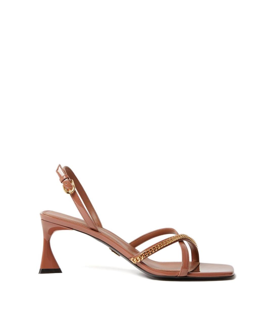 STELLA MCCARTNEY Коричневые босоножки из искусственной кожи, фото 1