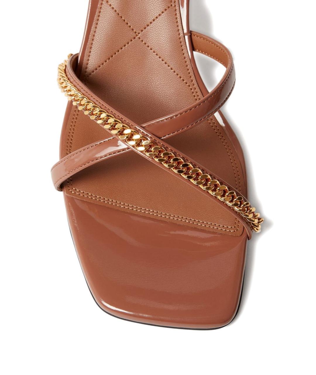 STELLA MCCARTNEY Коричневые босоножки из искусственной кожи, фото 5