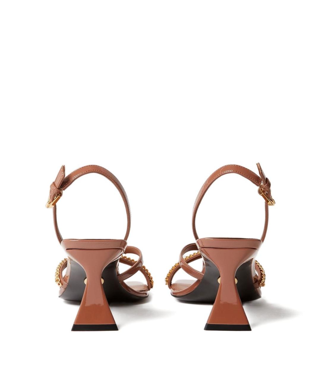 STELLA MCCARTNEY Коричневые босоножки из искусственной кожи, фото 4