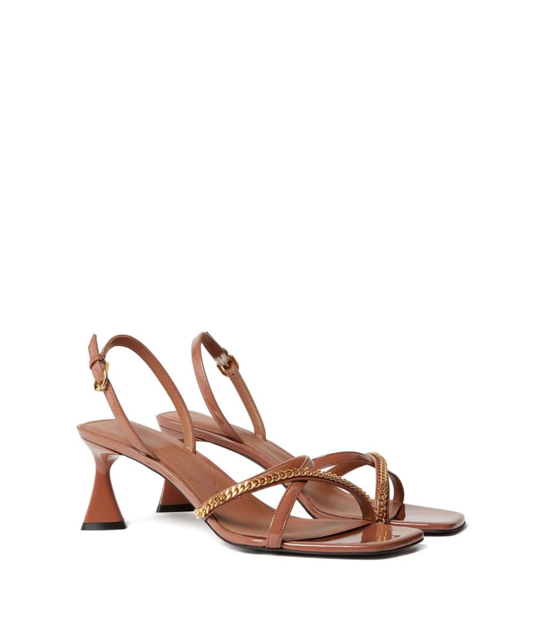 STELLA MCCARTNEY Коричневые босоножки из искусственной кожи, фото 2