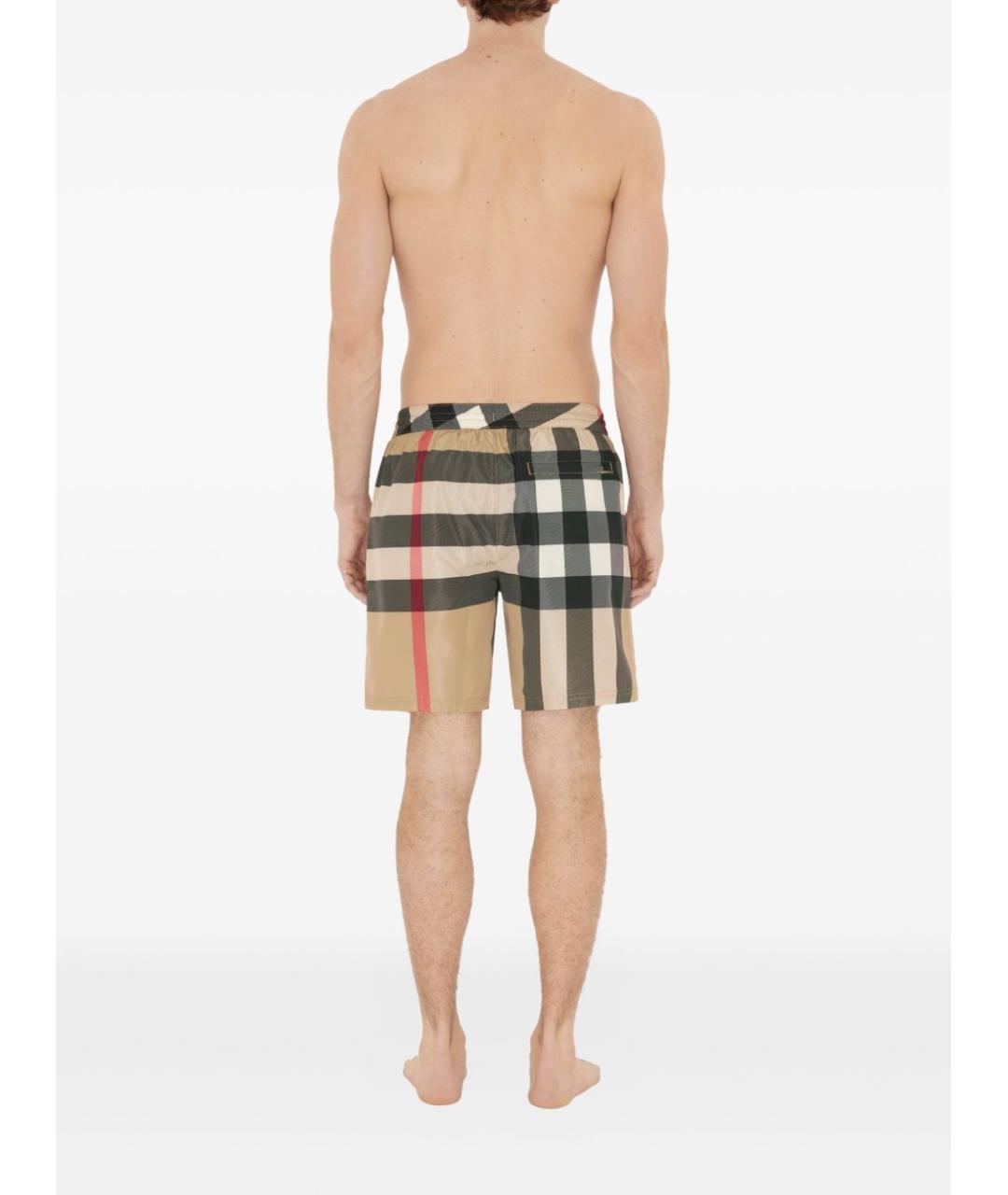 BURBERRY Мульти полиэстеровые шорты, фото 5