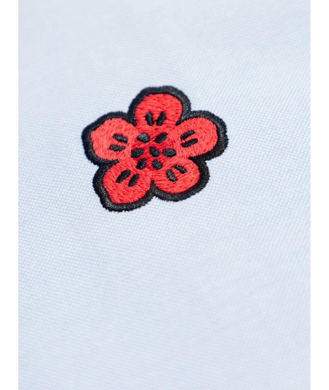 KENZO Голубая хлопковая кэжуал рубашка, фото 3
