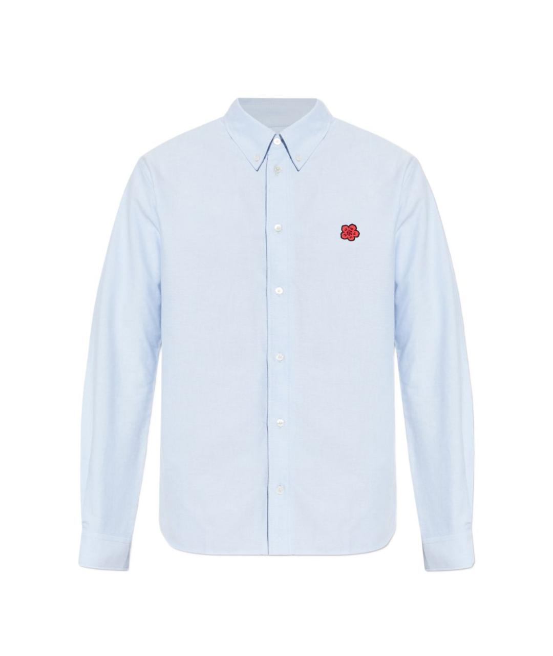 KENZO Голубая хлопковая кэжуал рубашка, фото 1