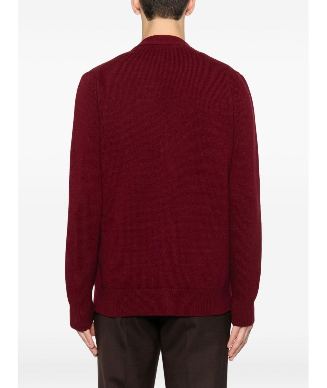 GUCCI Бордовый кашемировый кардиган, фото 5