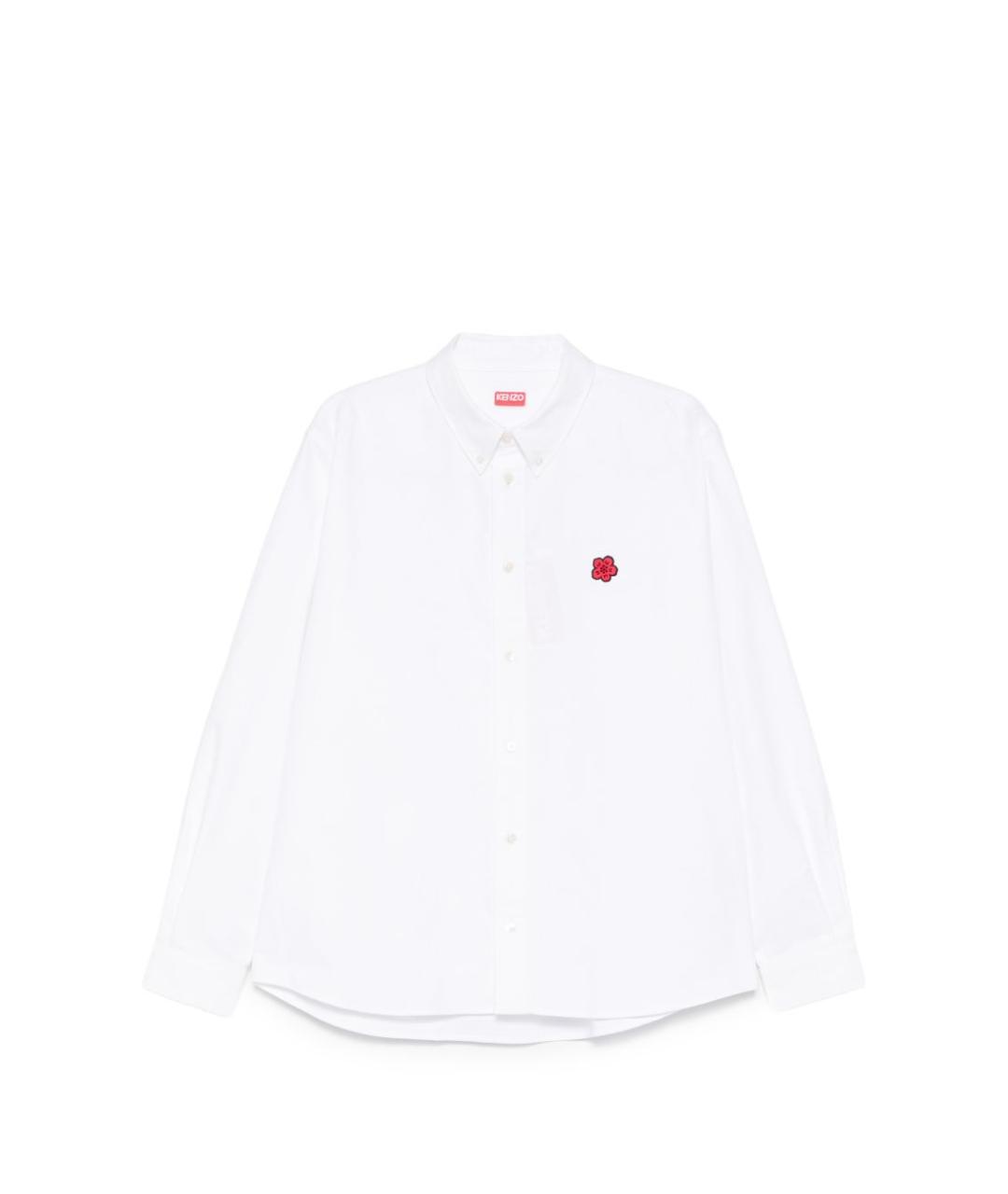 KENZO Белая хлопковая кэжуал рубашка, фото 1