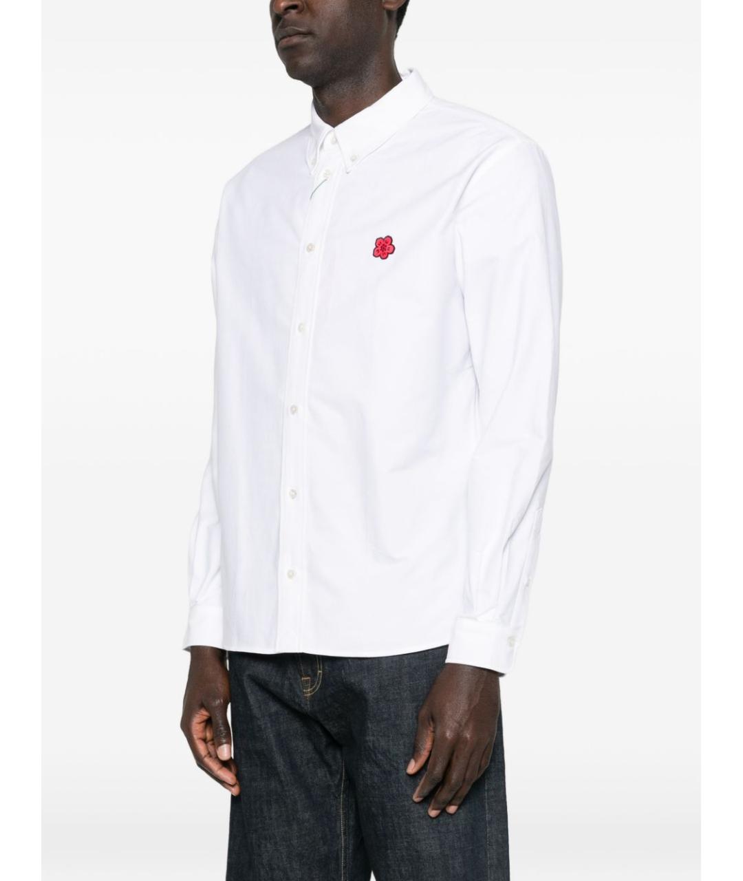 KENZO Белая хлопковая кэжуал рубашка, фото 5