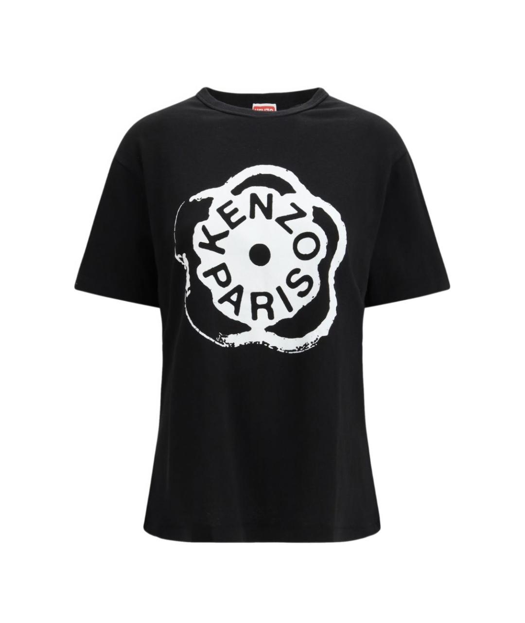 KENZO Черная хлопковая футболка, фото 1