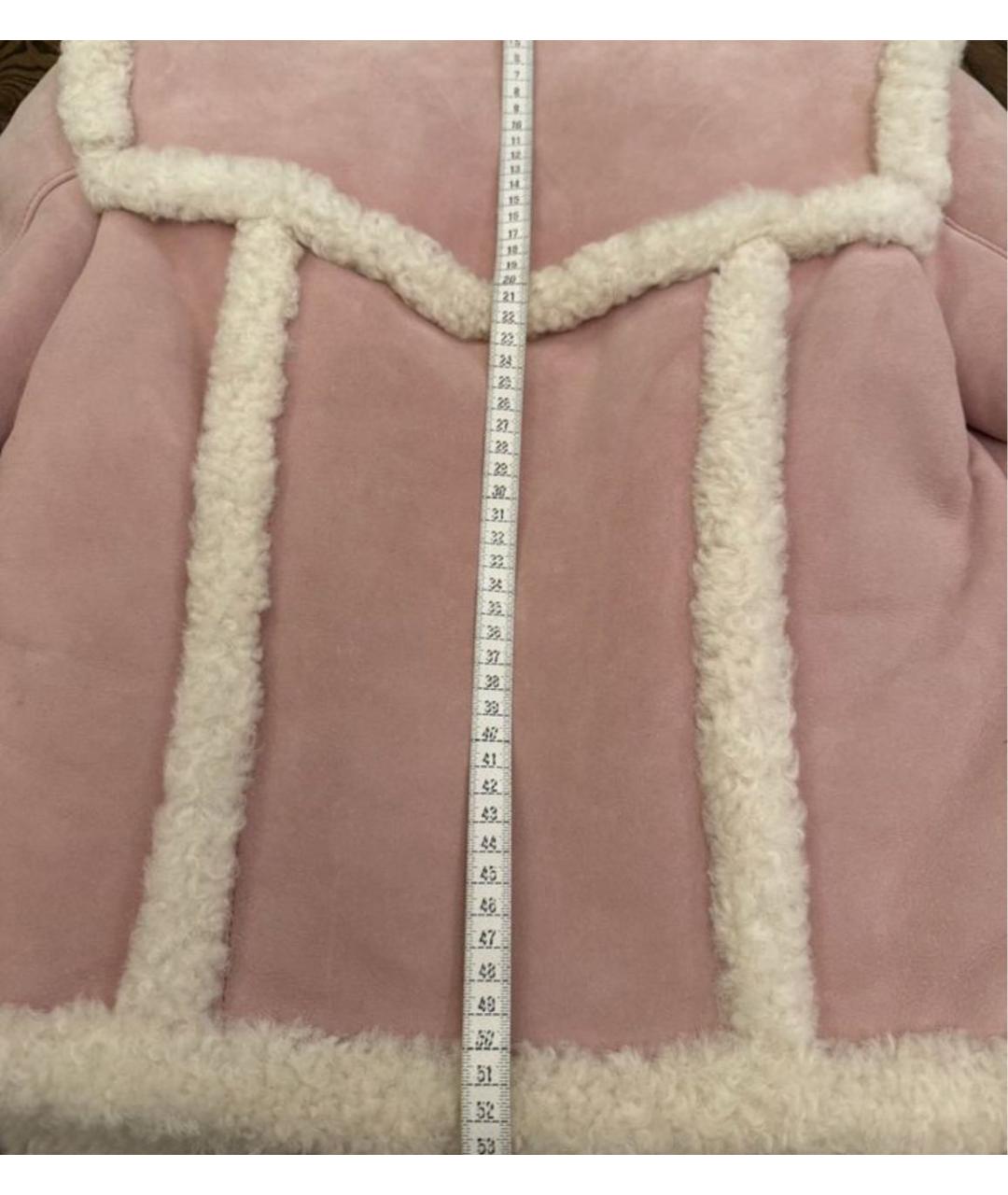 GUCCI Розовая замшевая дубленка, фото 2