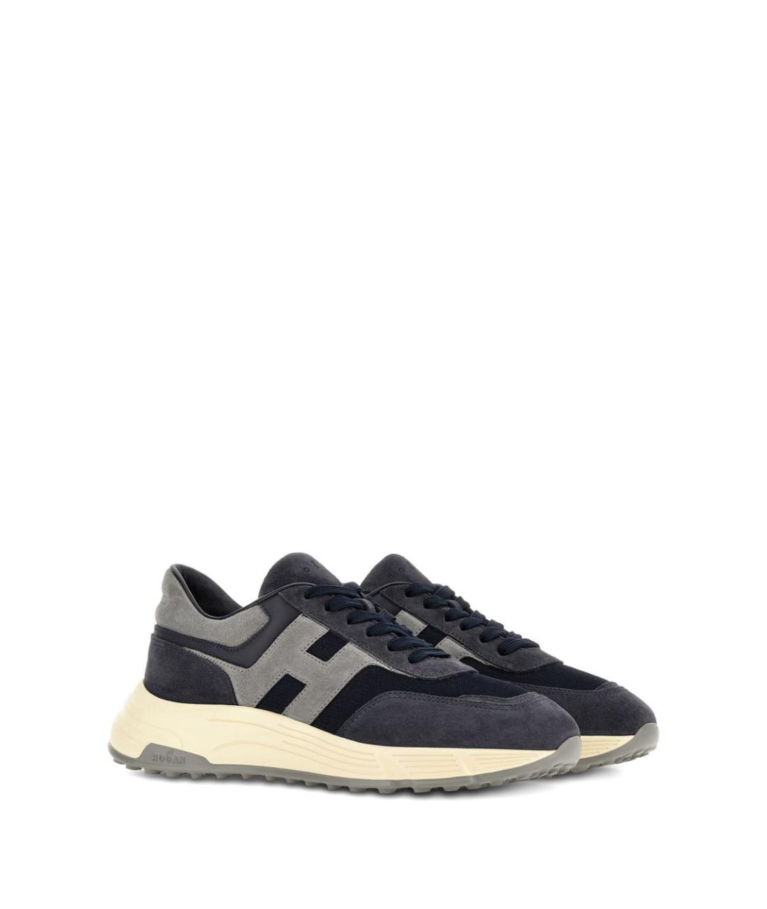 HOGAN Мульти кожаные низкие кроссовки / кеды, фото 2