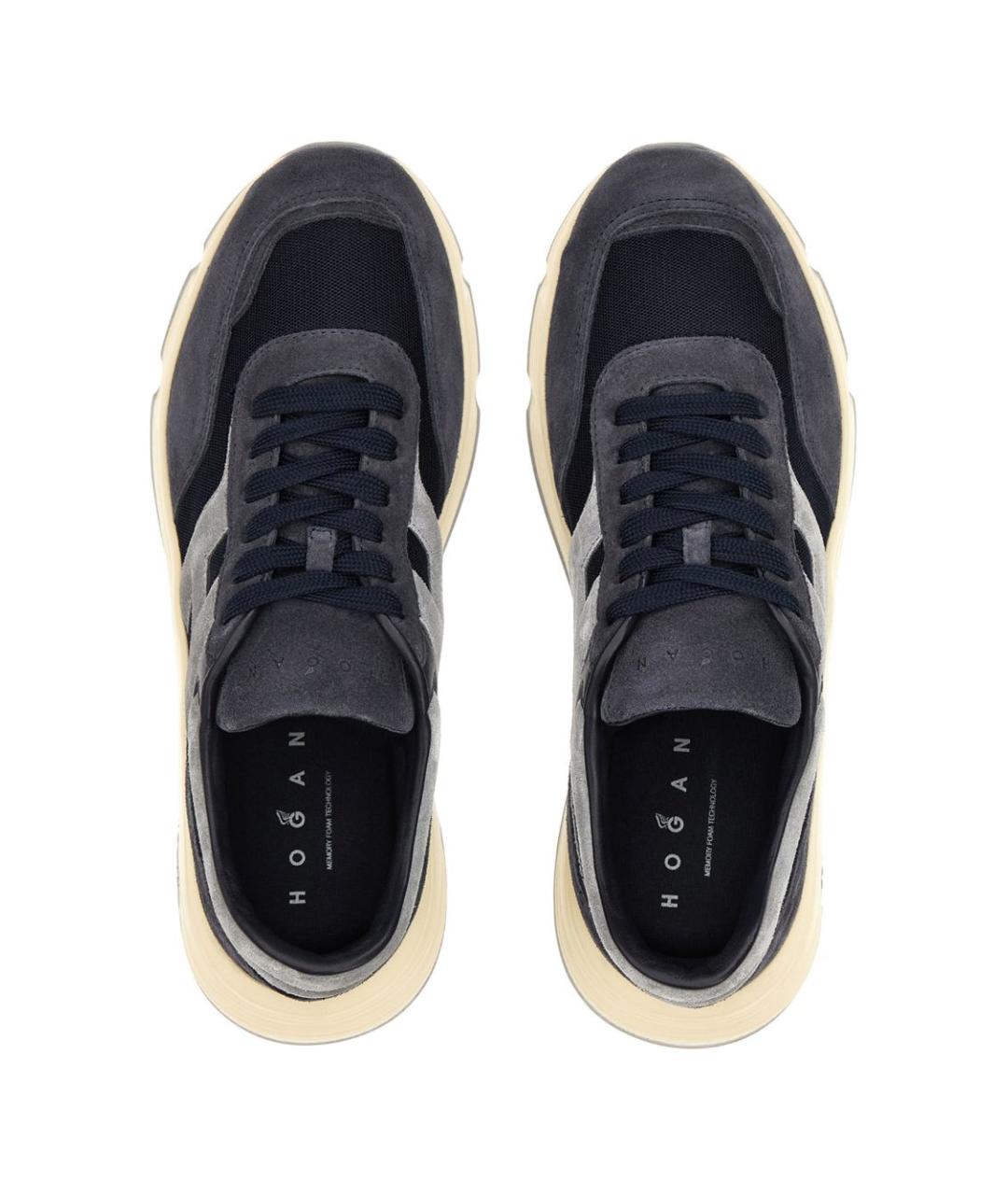 HOGAN Мульти кожаные низкие кроссовки / кеды, фото 4