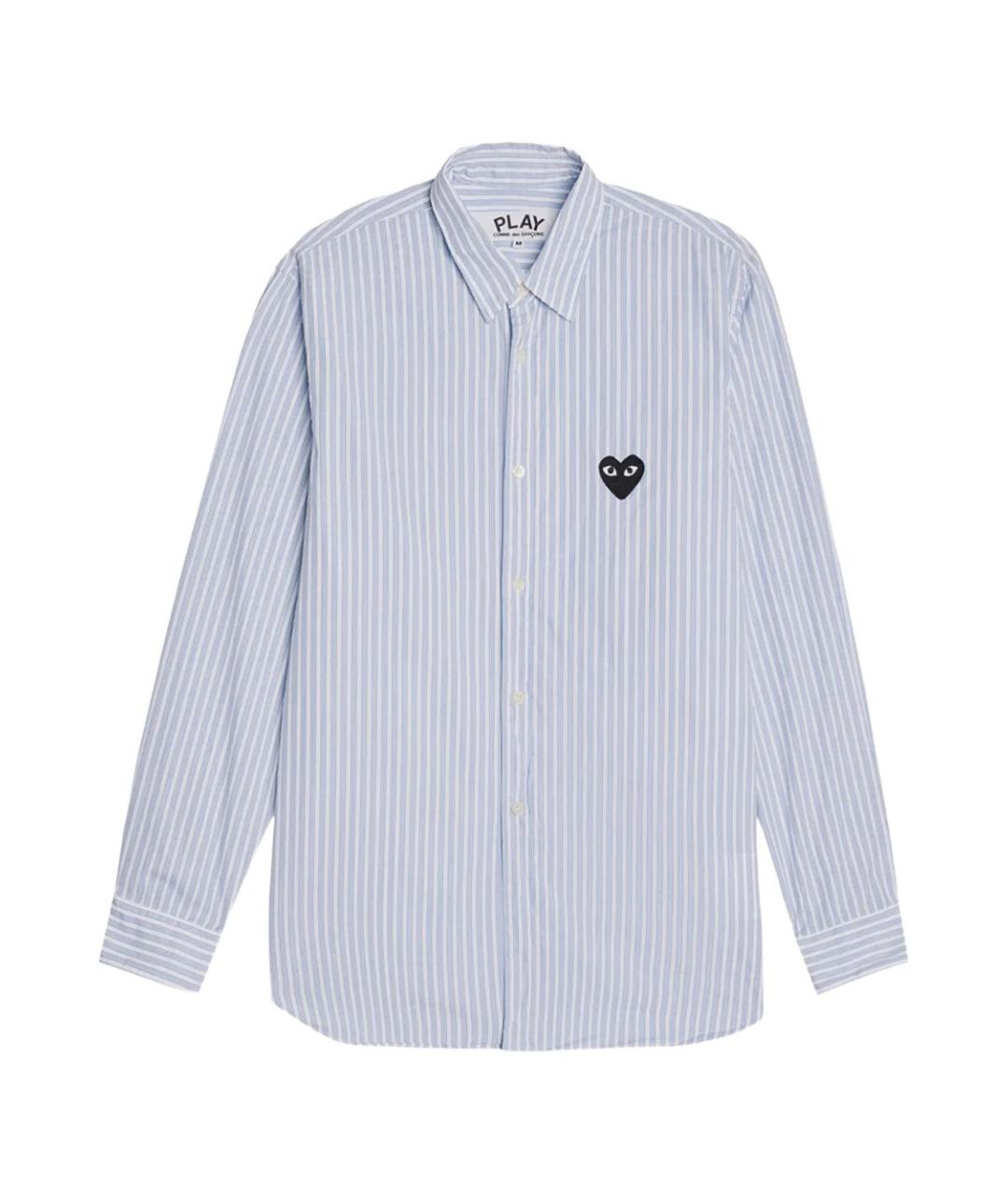 COMME DES GARÇONS PLAY Голубая хлопковая рубашка, фото 1