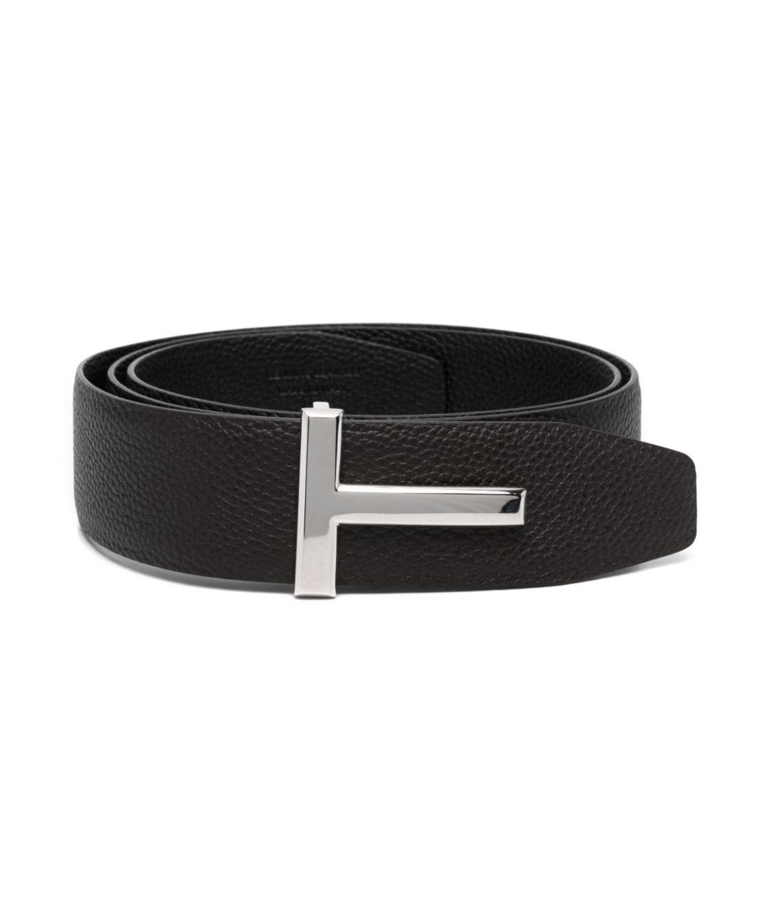 TOM FORD Черный кожаный ремень, фото 1