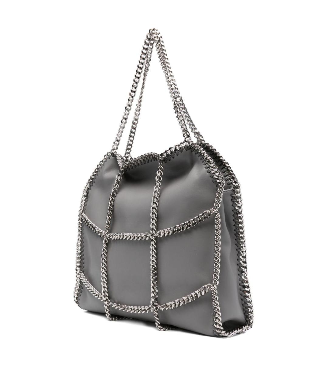 STELLA MCCARTNEY Серая сумка тоут из искусственной кожи, фото 4