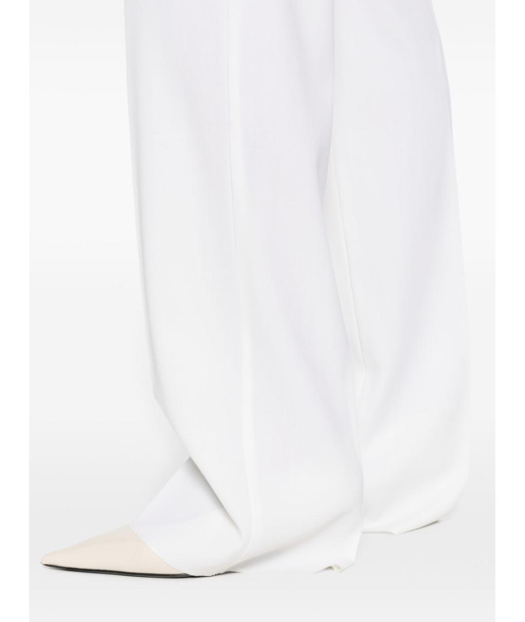 MAX MARA Белые прямые брюки, фото 5