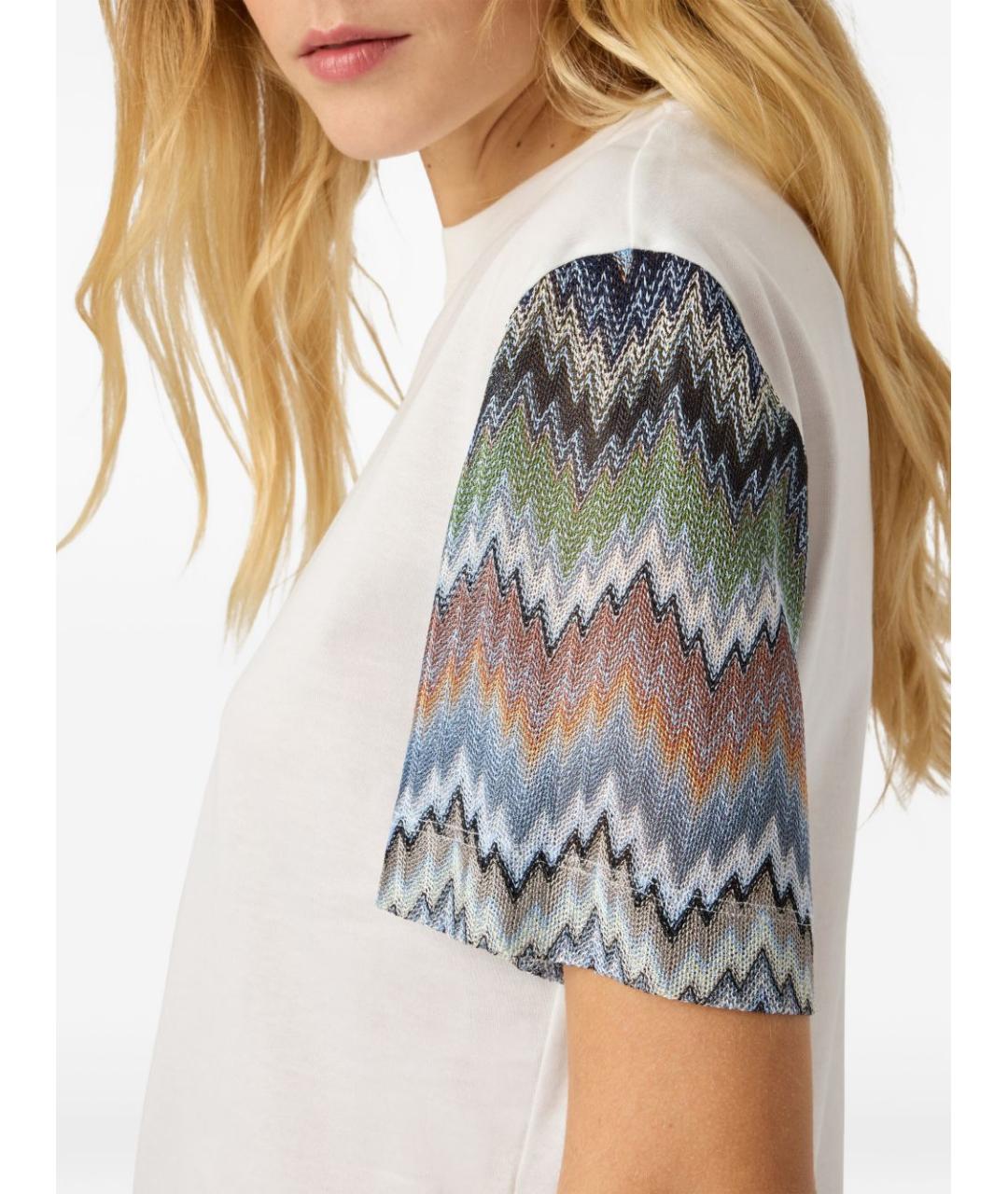 MISSONI Белая хлопковая футболка, фото 4