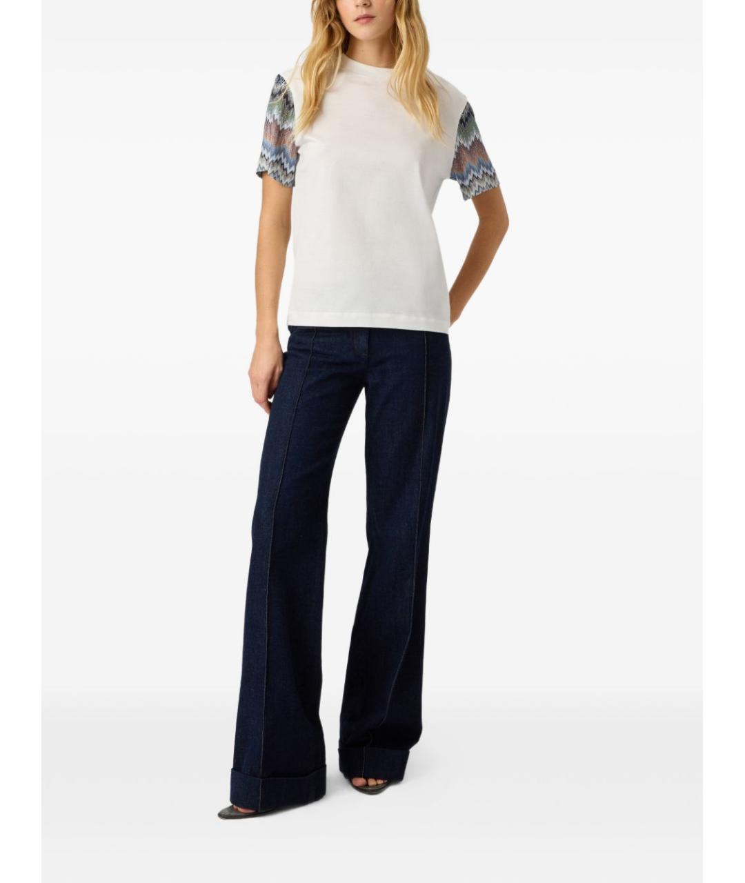 MISSONI Белая хлопковая футболка, фото 3